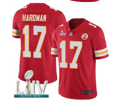 Men Kansas City Chiefs #17 Haroman Red Super Bowl LIV 2020 Stitched NFL Vapor Untouchable Limited Jersey->kansas city chiefs->NFL Jersey